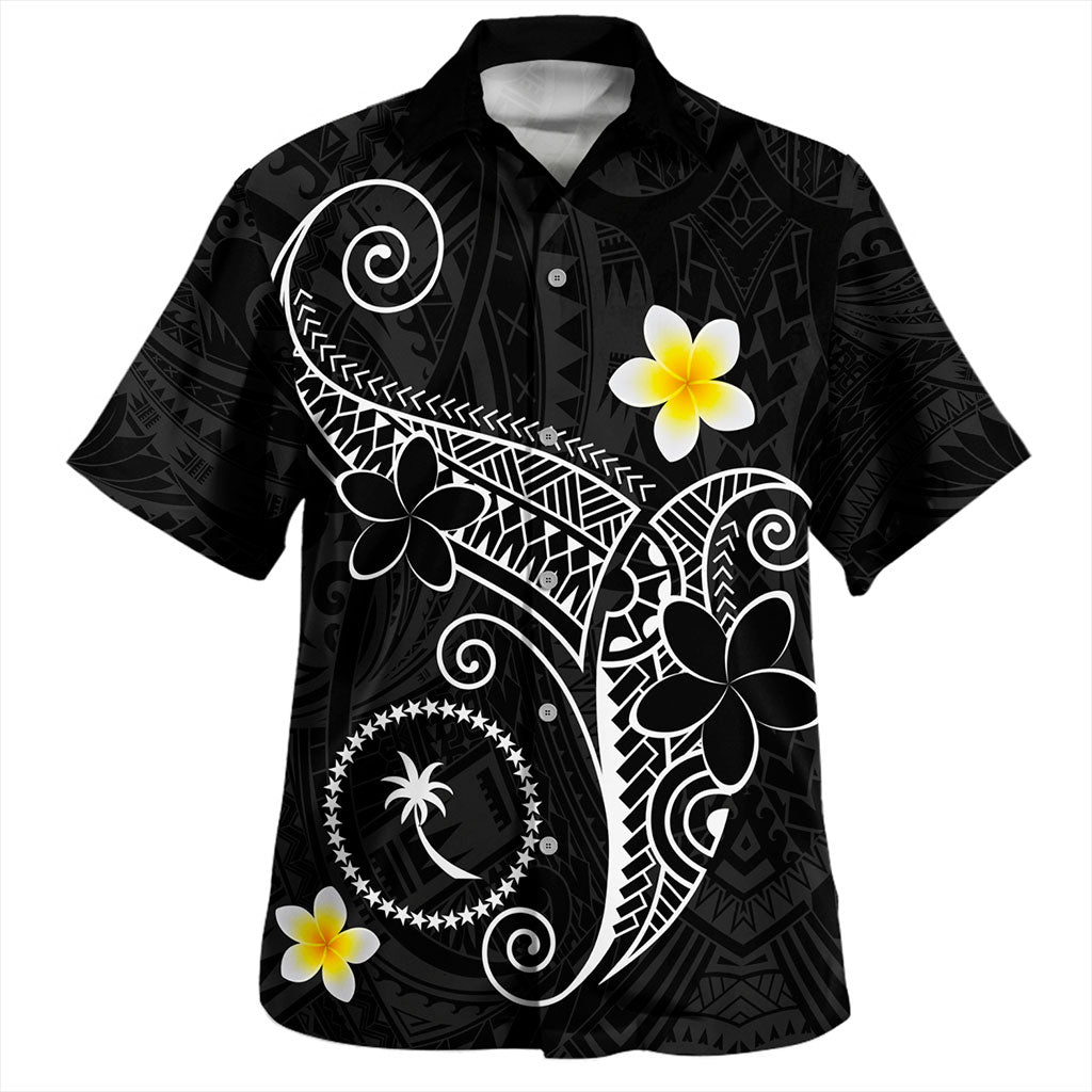 Chuuk State Hawaiian Shirt Polynesia Floral Tribal