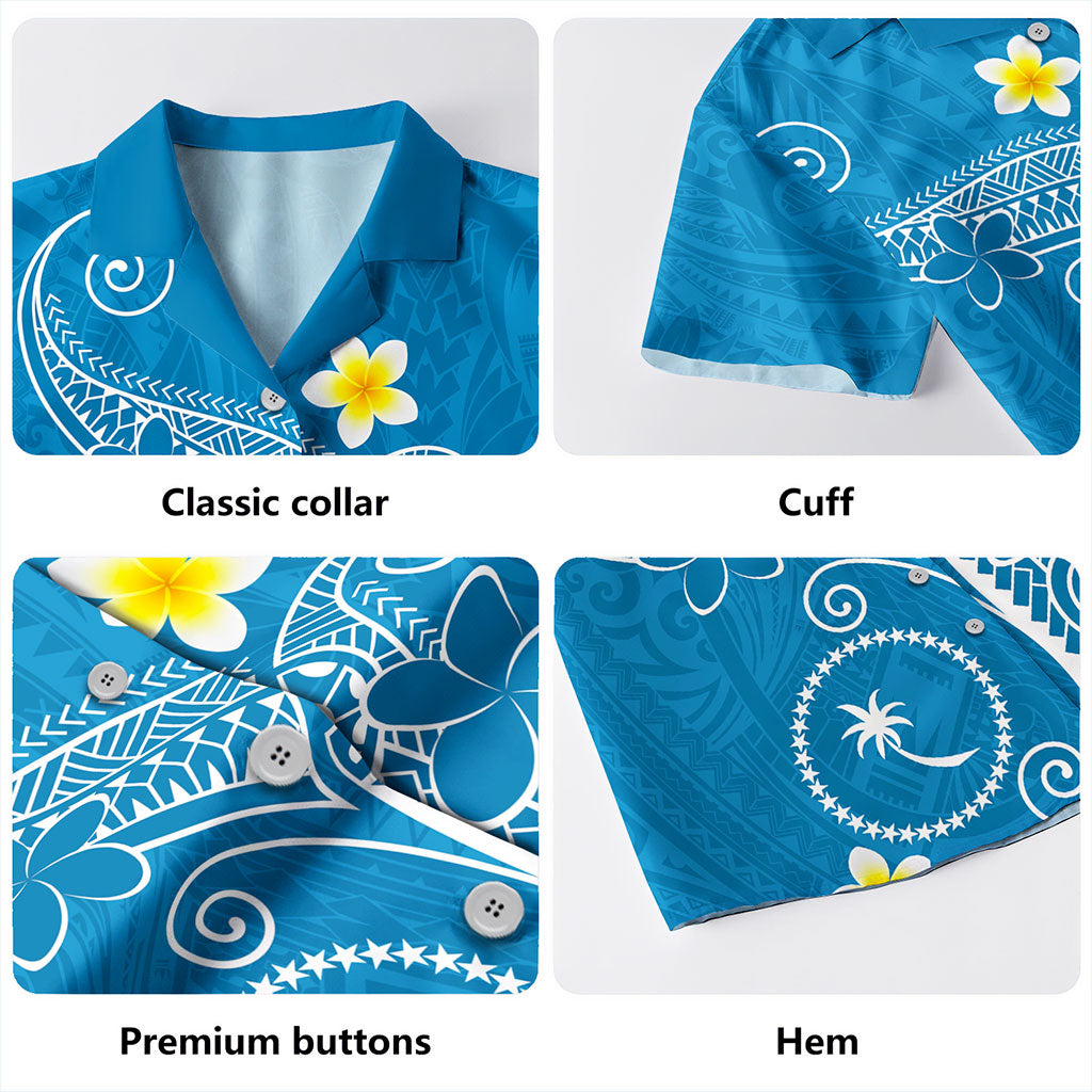 Chuuk State Hawaiian Shirt Polynesia Floral Tribal