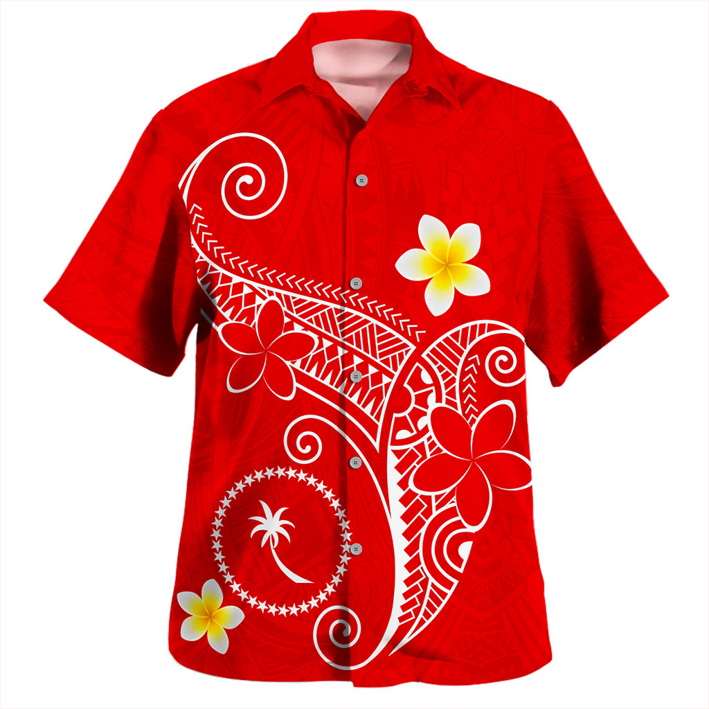 Chuuk State Hawaiian Shirt Polynesia Floral Tribal Ver.1