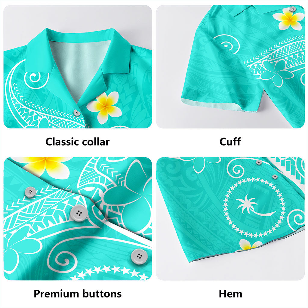 Chuuk State Hawaiian Shirt Polynesia Floral Tribal Ver.1