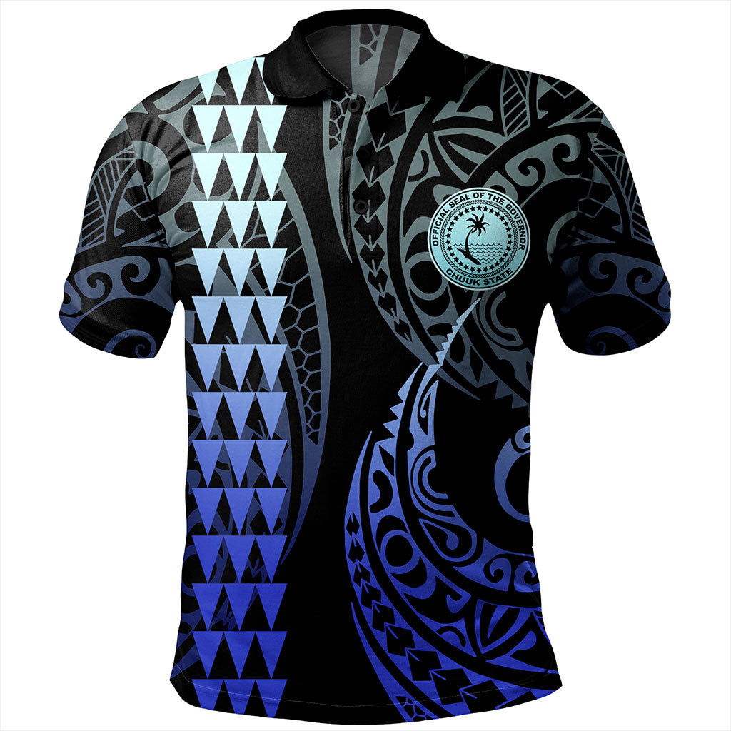 Chuuk State Polo Shirt Kakau Style