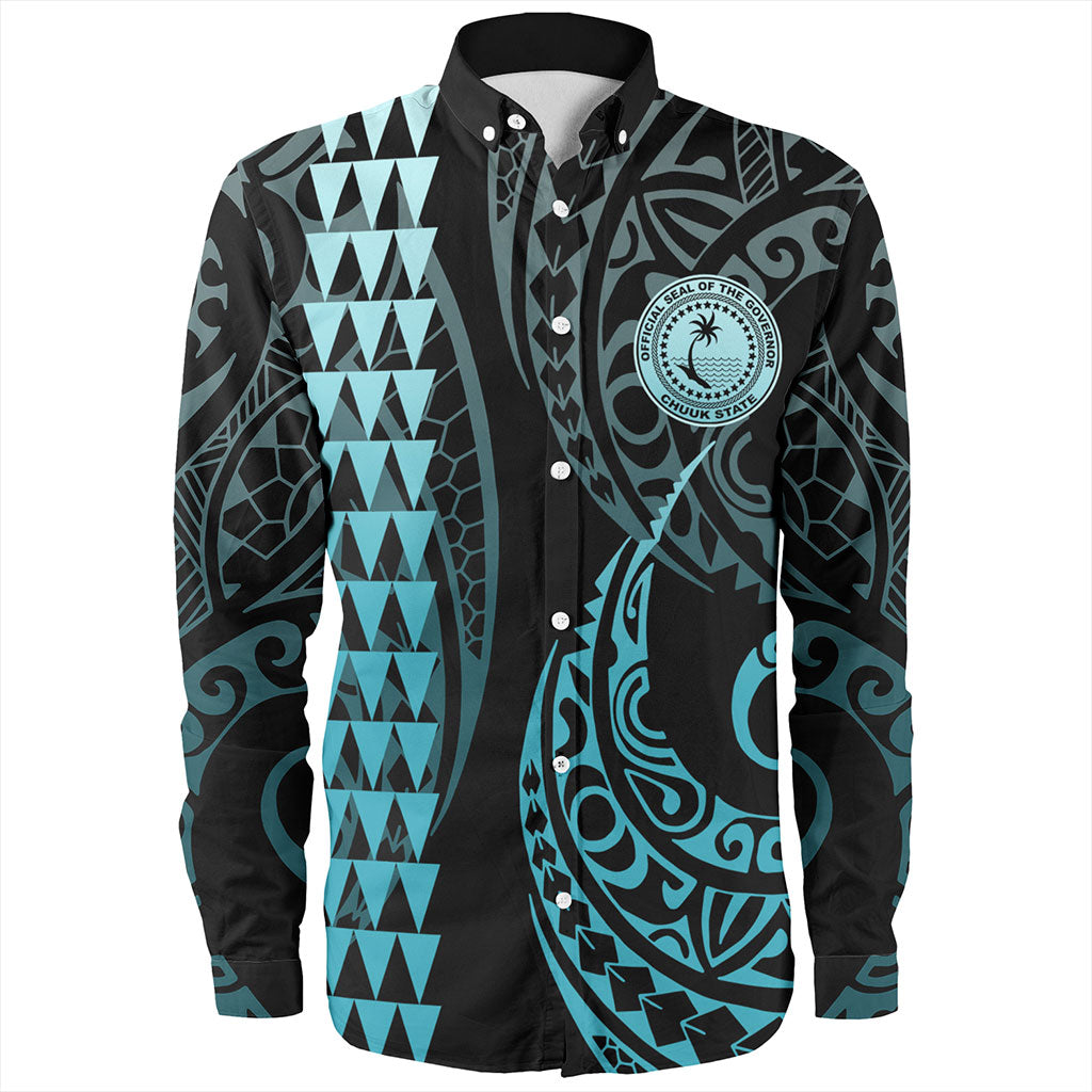Chuuk State Long Sleeve Shirt Kakau Style Ver.1