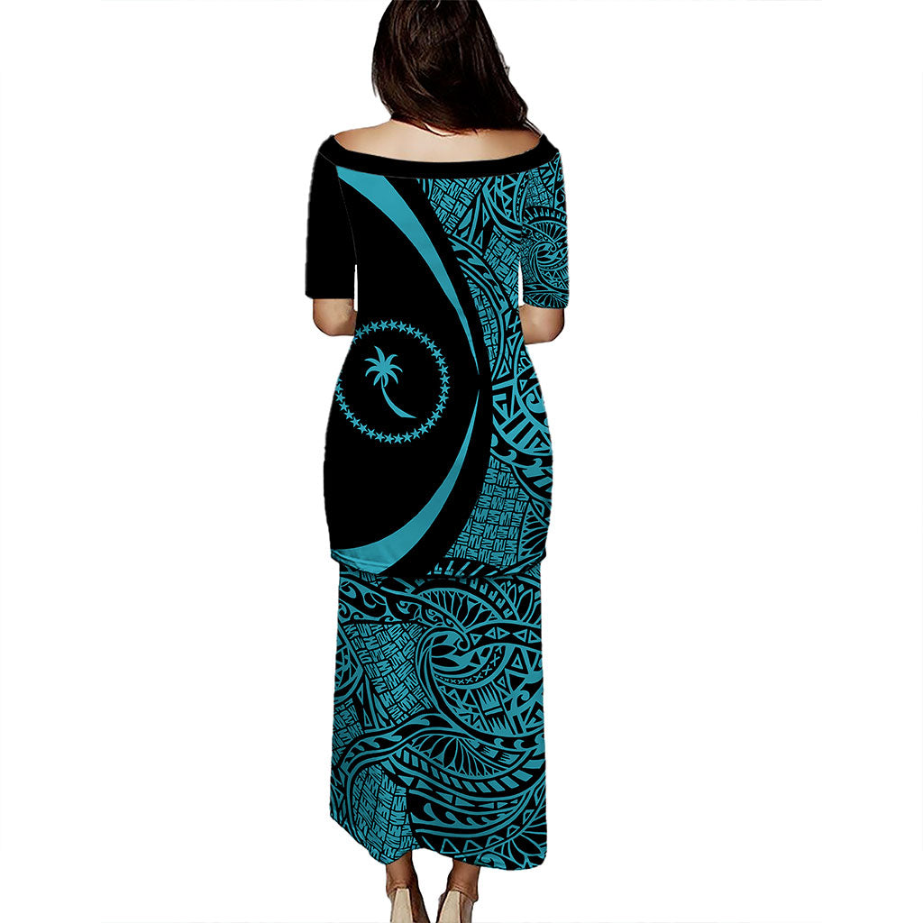 Chuuk State Puletasi Coat Of Arms Lauhala Circle Style