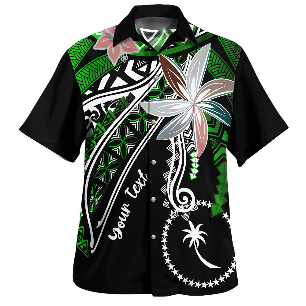 Chuuk State Hawaiian Shirt Custom Personalised Fanciful Forest Green
