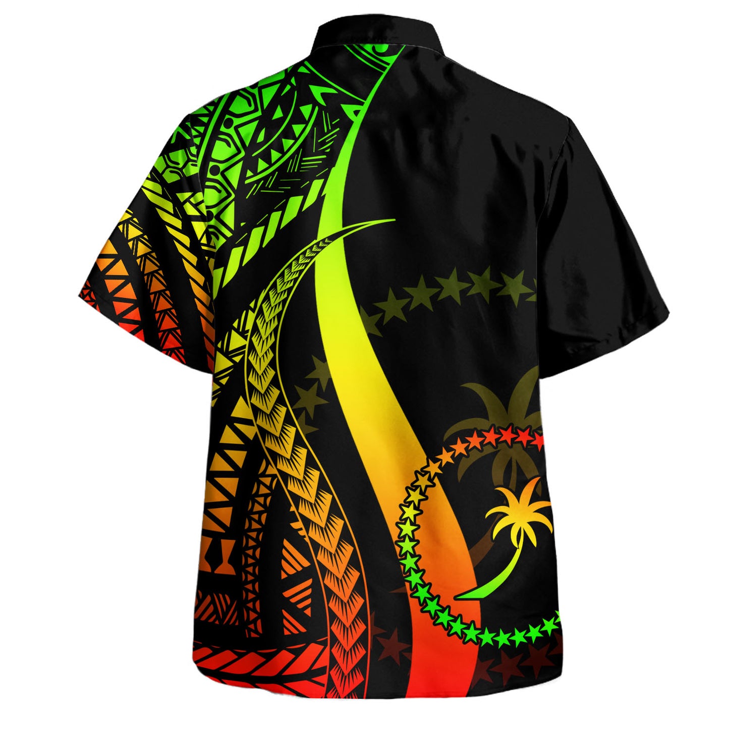 Chuuk Custom Personalised Hawaiian Shirt Micronesian Tentacle Tribal Pattern