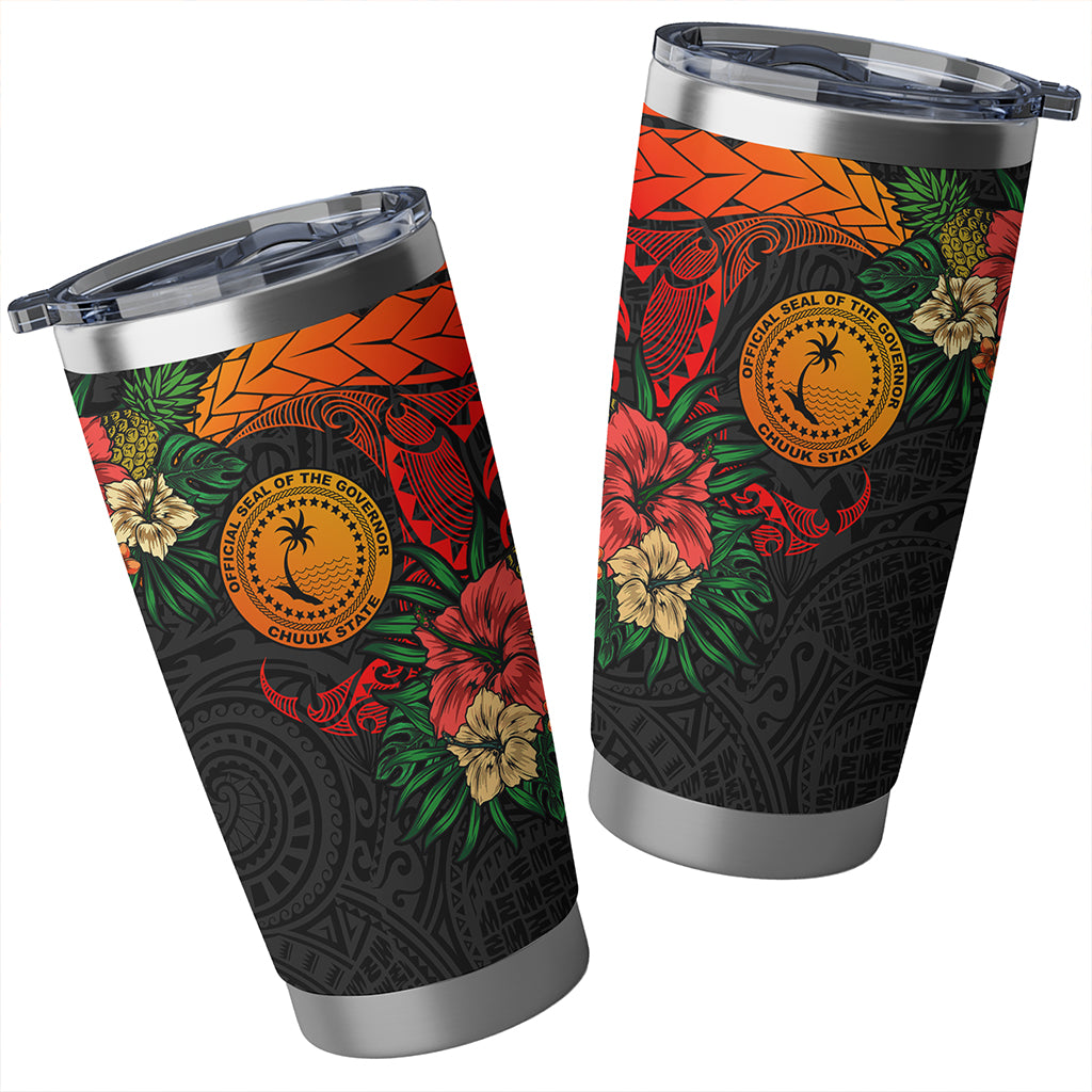 Chuuk State Tumbler Polynesian Tropical Coat Of Arms