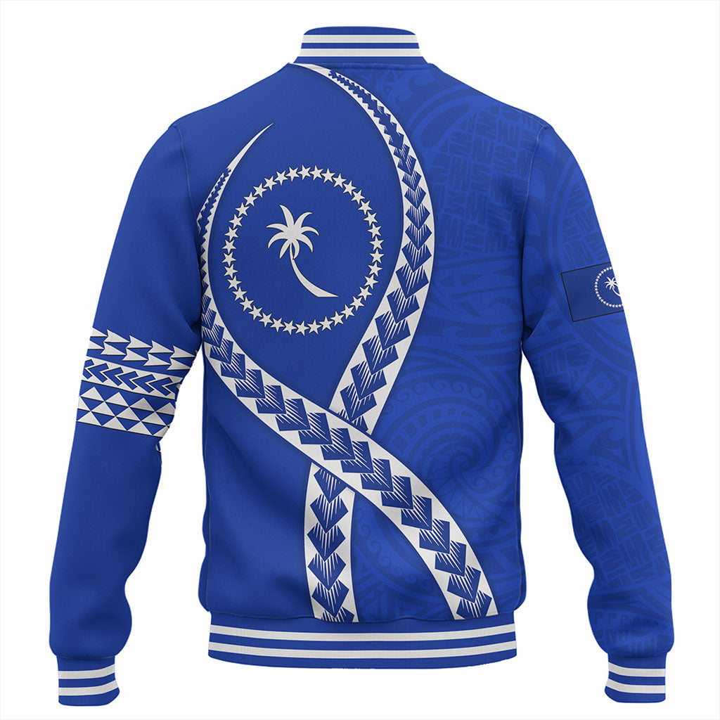Chuuk State Baseball Jacket Tribal Polynesian In My Heart