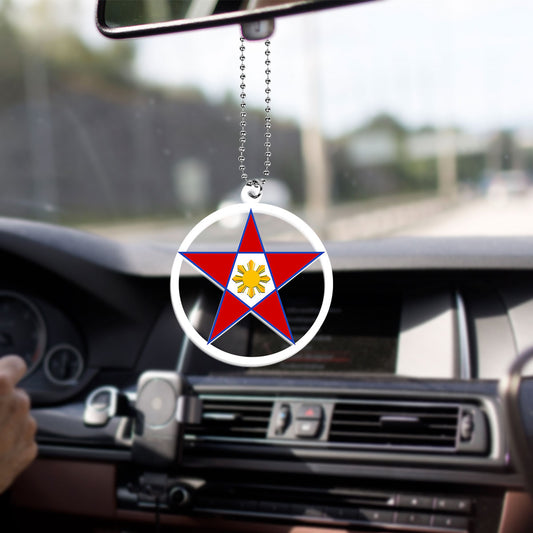Philippines Filipinos Car Hanging Ornament Circle Sun Style