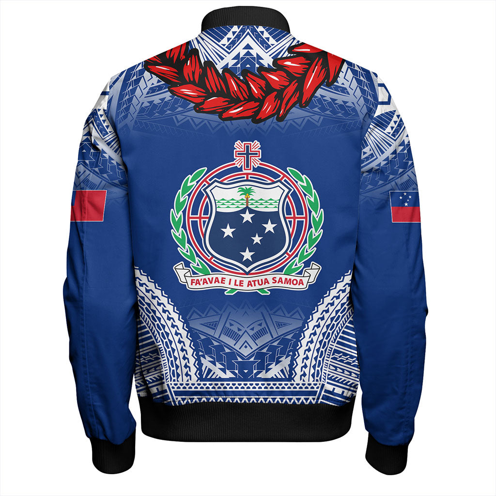 Samoa Bomber Jacket Coat Of Arms Ula Fala Original Style