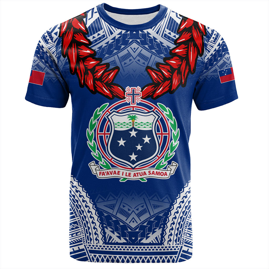 Samoa T-Shirt Coat Of Arms Ula Fala Original Style
