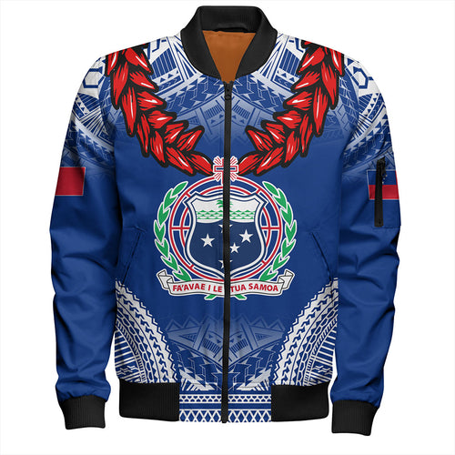 Samoa Bomber Jacket Coat Of Arms Ula Fala Original Style