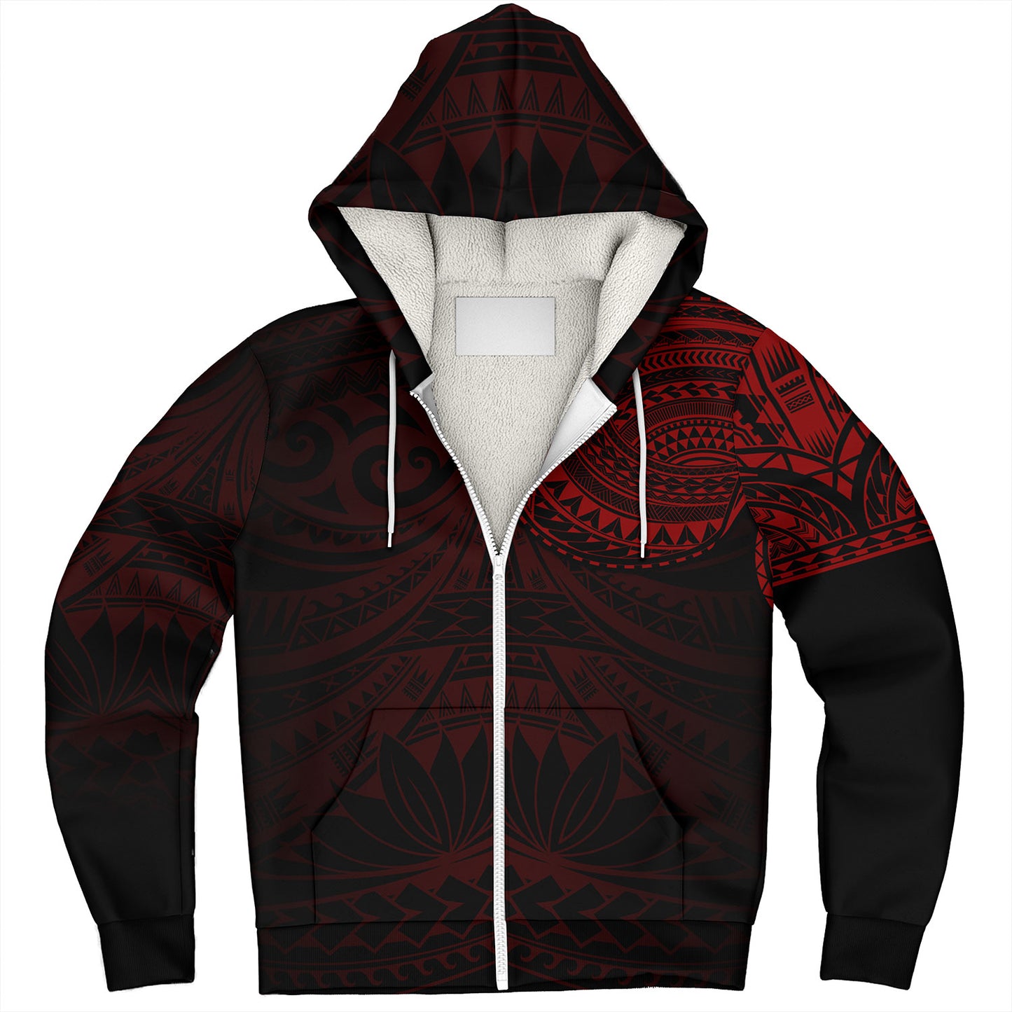 Polynesian Sherpa Hoodie Polynesian Pattern Special Design
