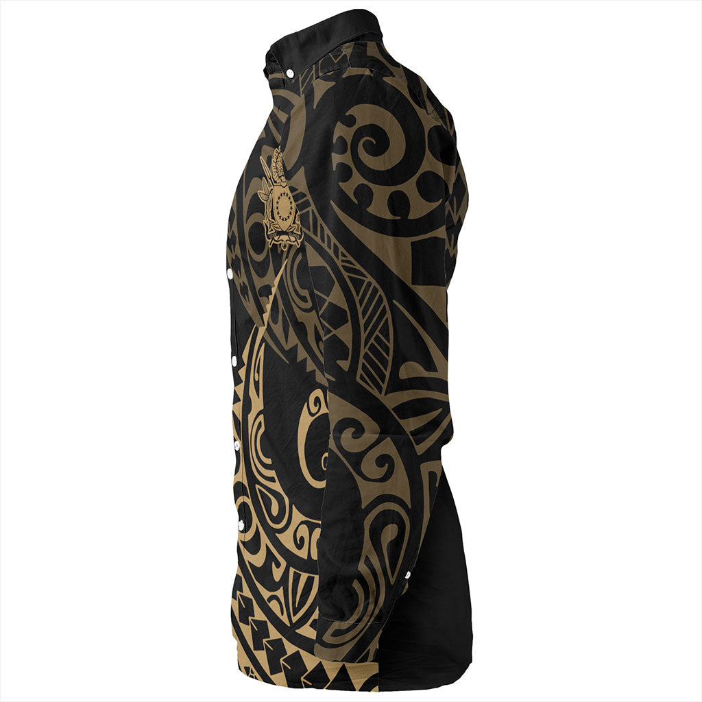 Cook Islands Long Sleeve Shirt Kakau Style Ver.1