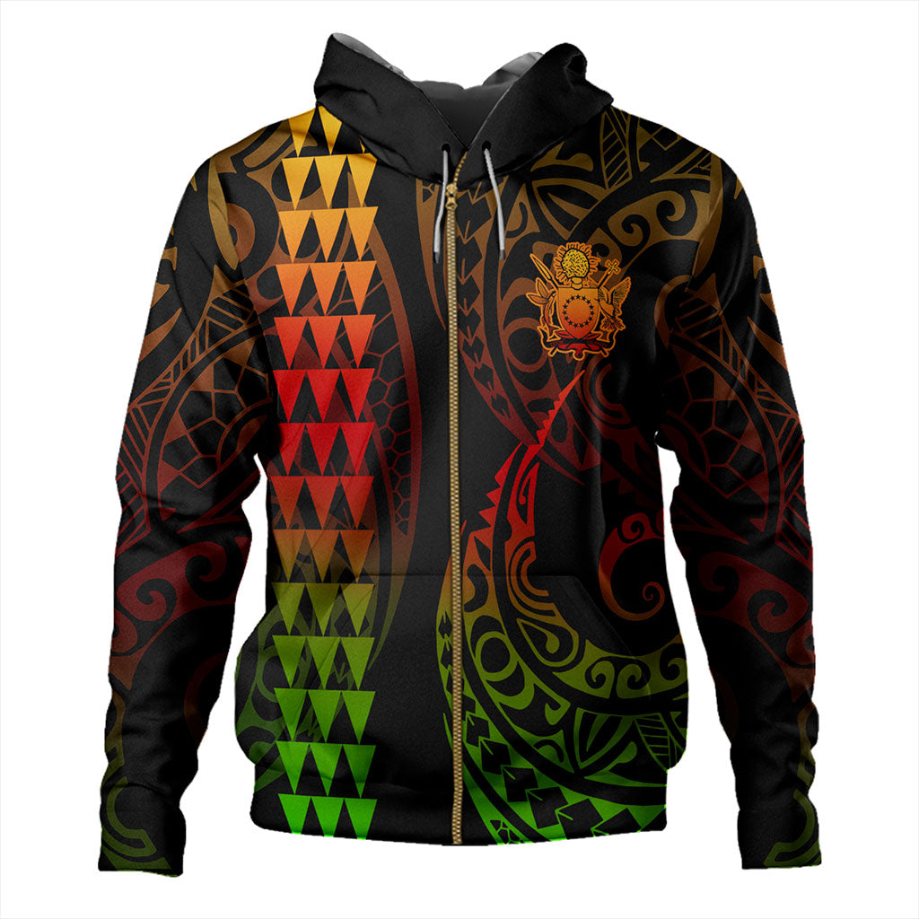 Cook Islands Hoodie Kakau Style