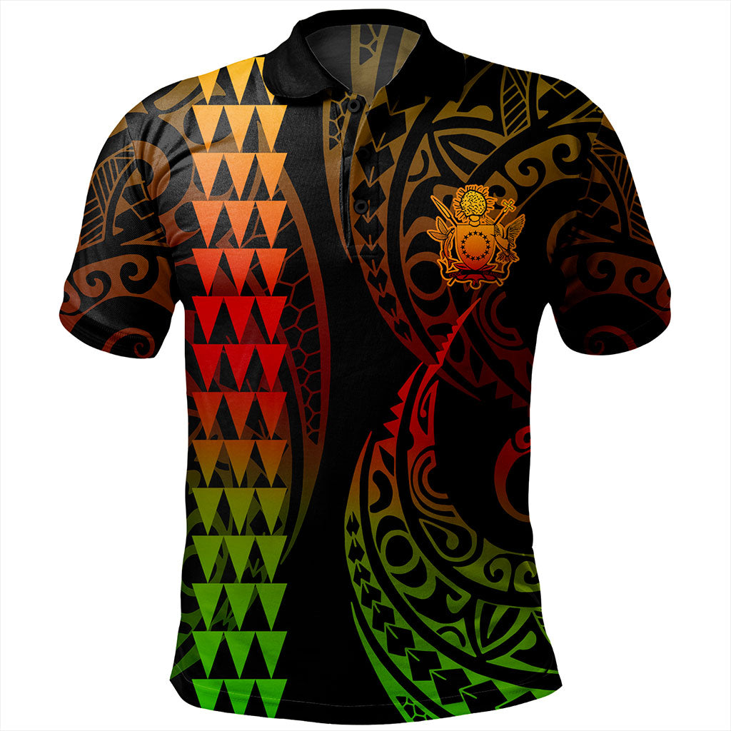 Cook Islands Polo Shirt Kakau Style