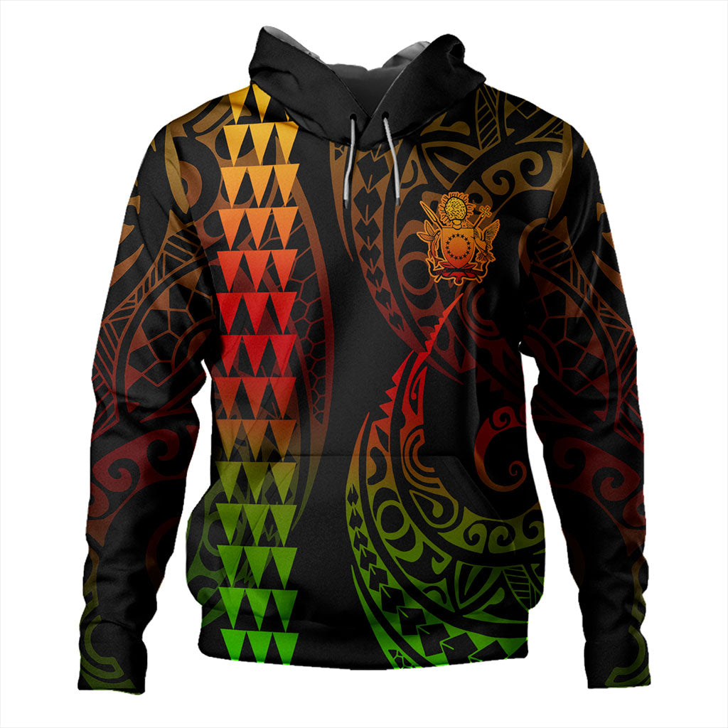Cook Islands Hoodie Kakau Style