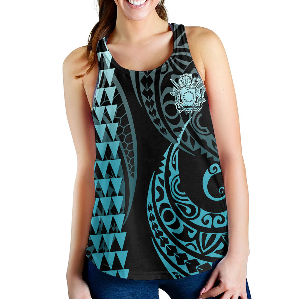 Cook Islands Women Tank Kakau Style Ver.1