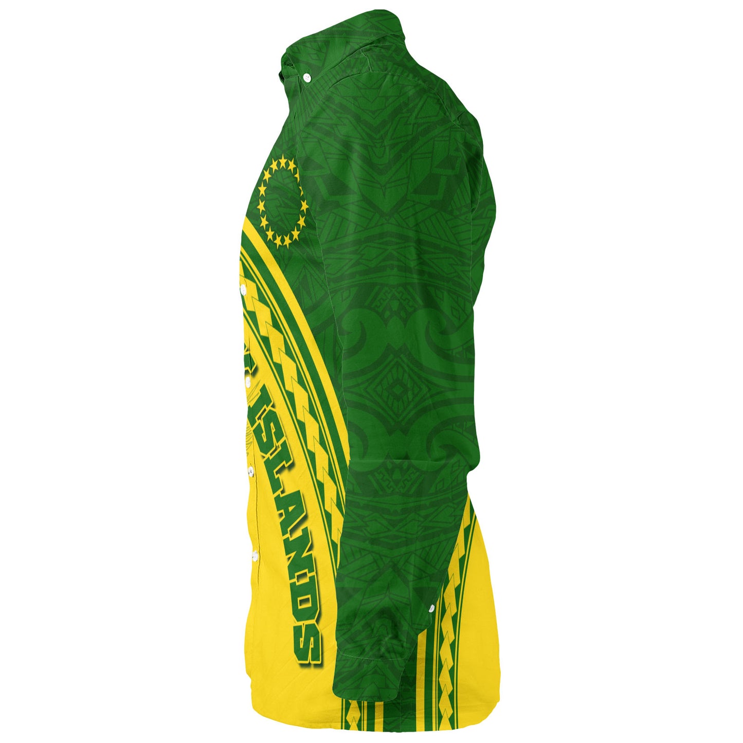 Cook Islands Custom Personalised Long Sleeve Shirt Polynesian Tribal Patterns Curve Style