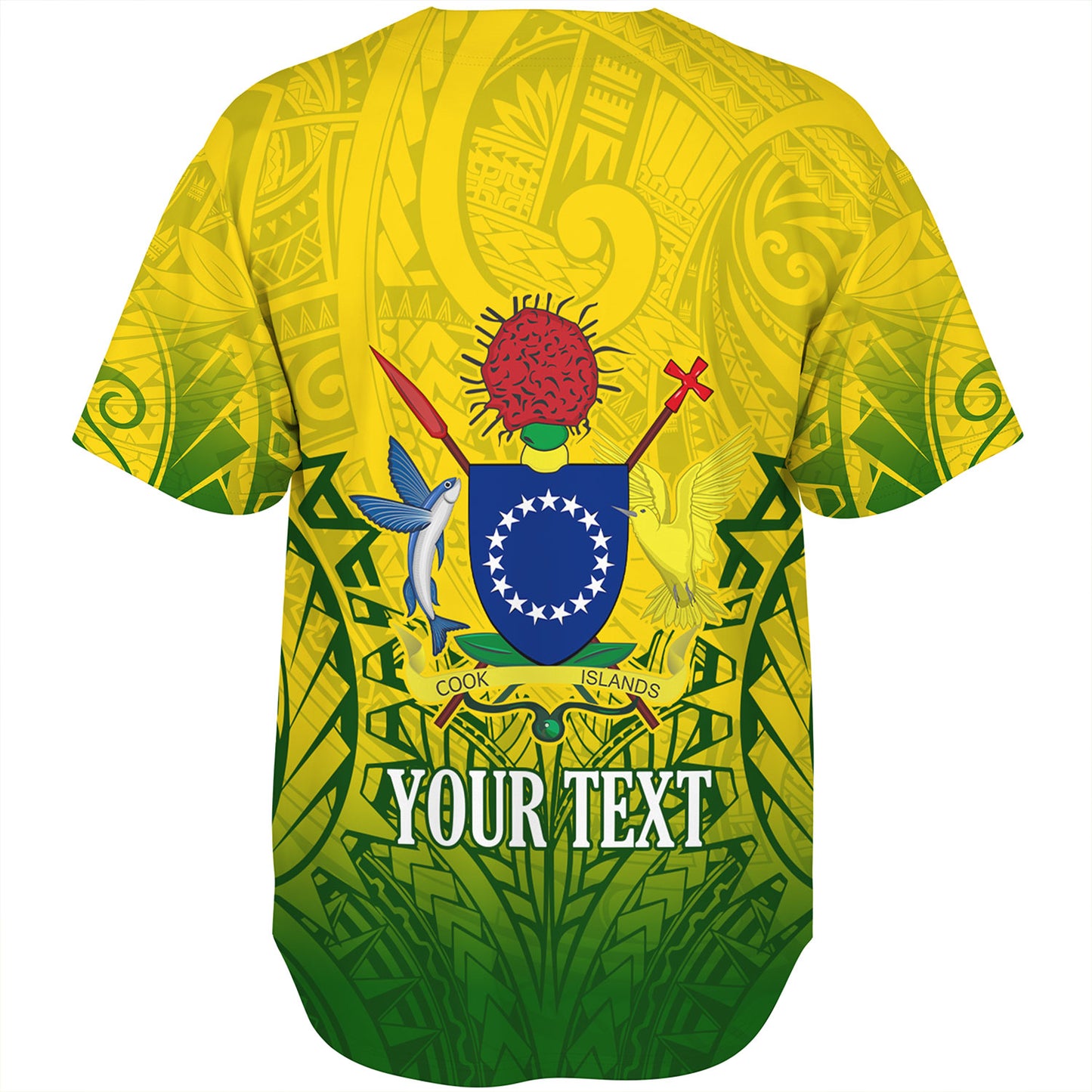 Cook Islands Custom Personalised Baseball Shirt Seal With Flag Style