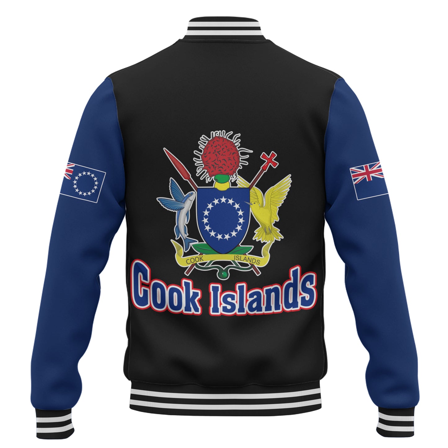 Cook Islands Baseball Jacket Letters Style
