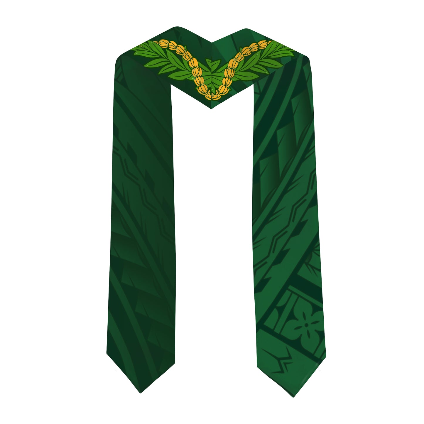 Hawaii Graduation Stole Custom Aiea High School Polynesian Lei
