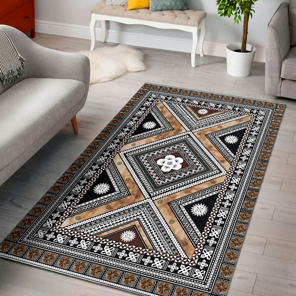 Fiji Area Rug Tapa Massi Cloths