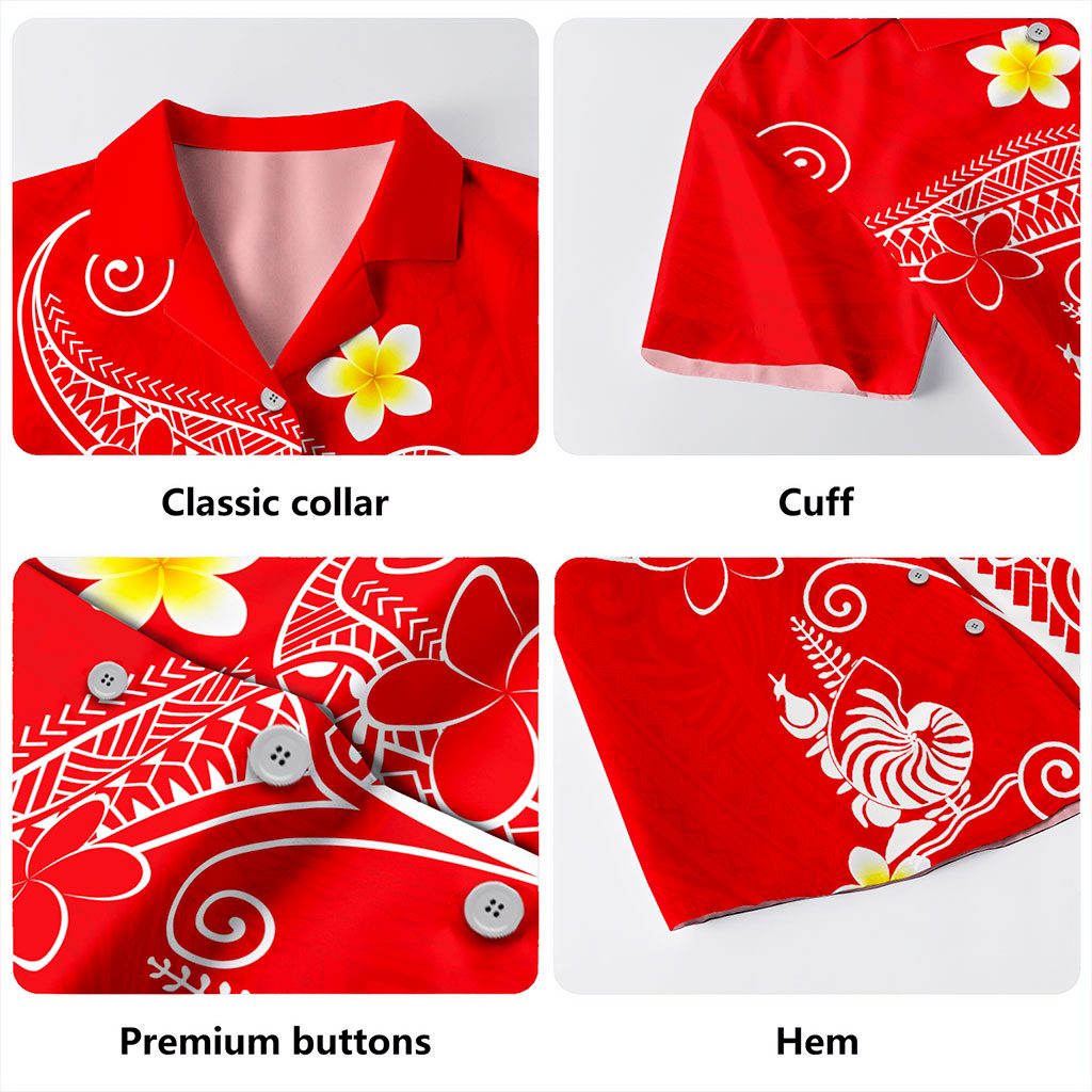 New Caledonia Hawaiian Shirt Polynesia Floral Tribal Ver.1