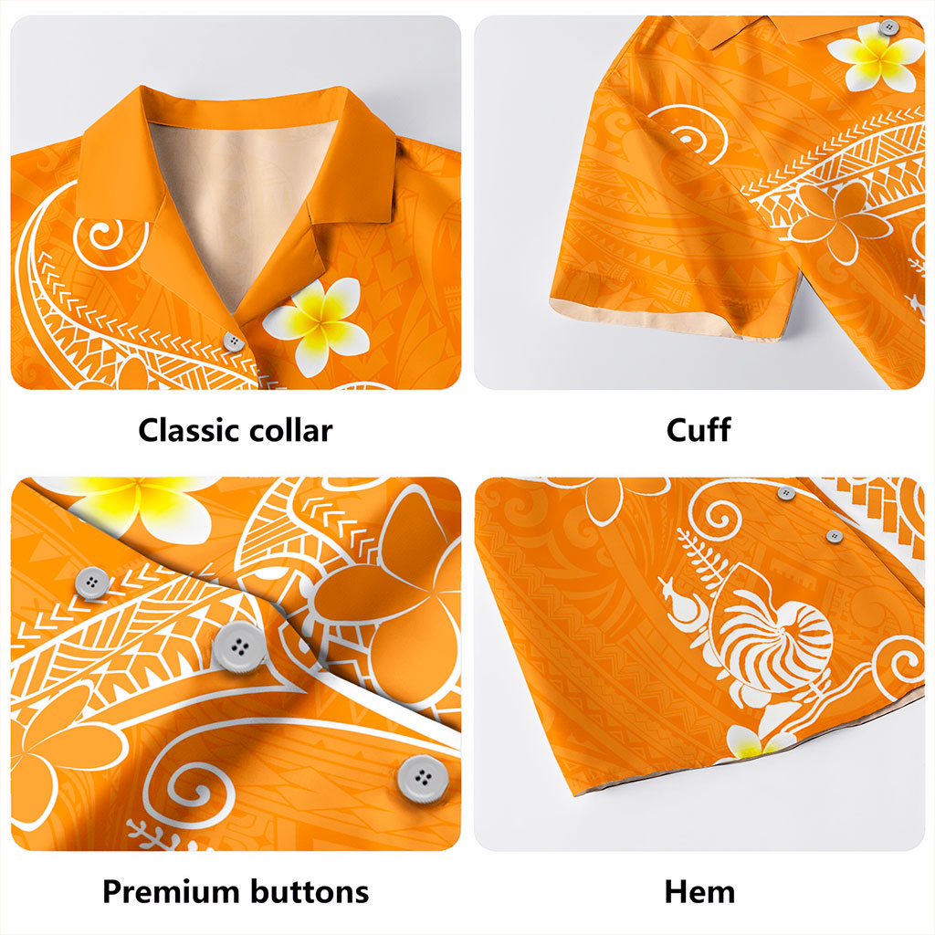 New Caledonia Hawaiian Shirt Polynesia Floral Tribal Ver.1