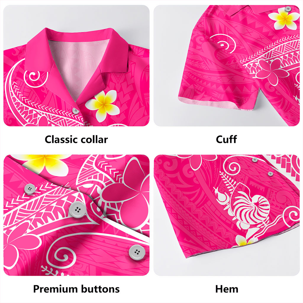 New Caledonia Hawaiian Shirt Polynesia Floral Tribal Ver.1