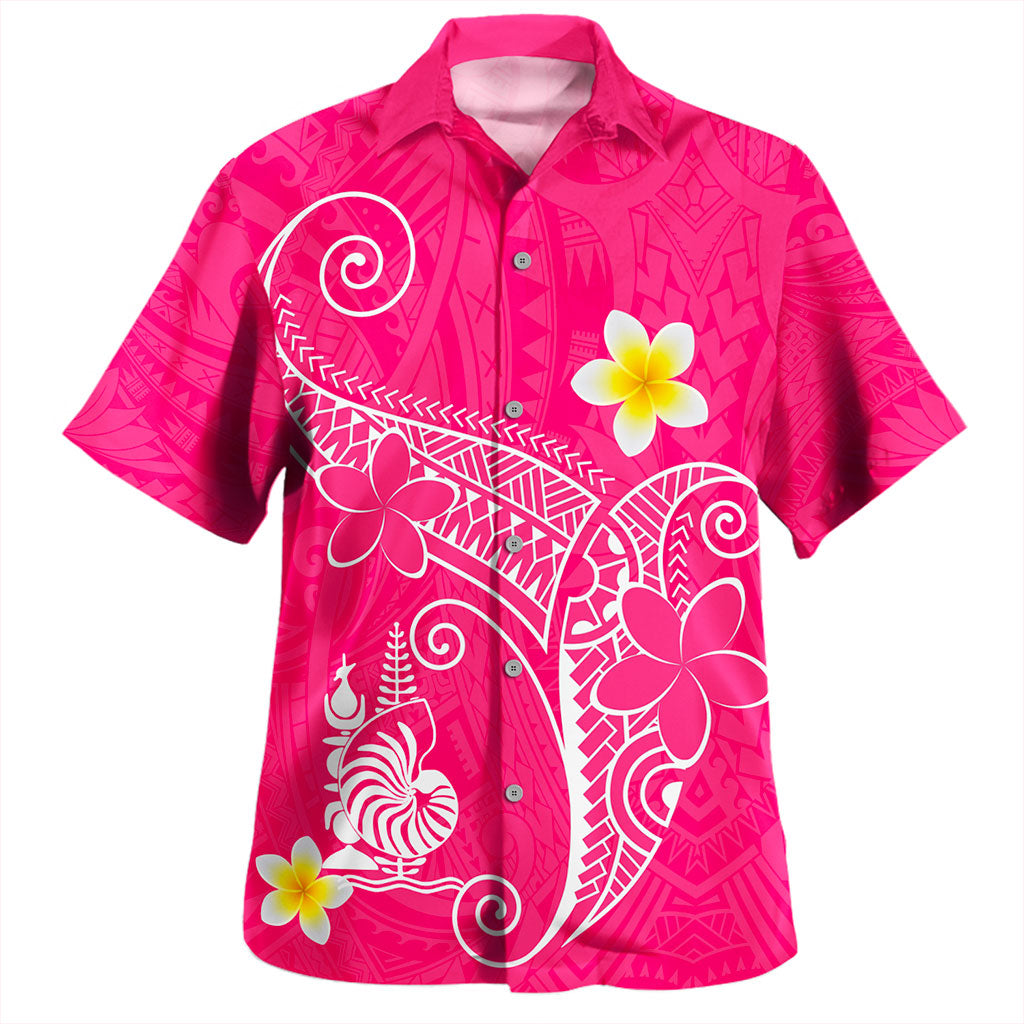New Caledonia Hawaiian Shirt Polynesia Floral Tribal Ver.1