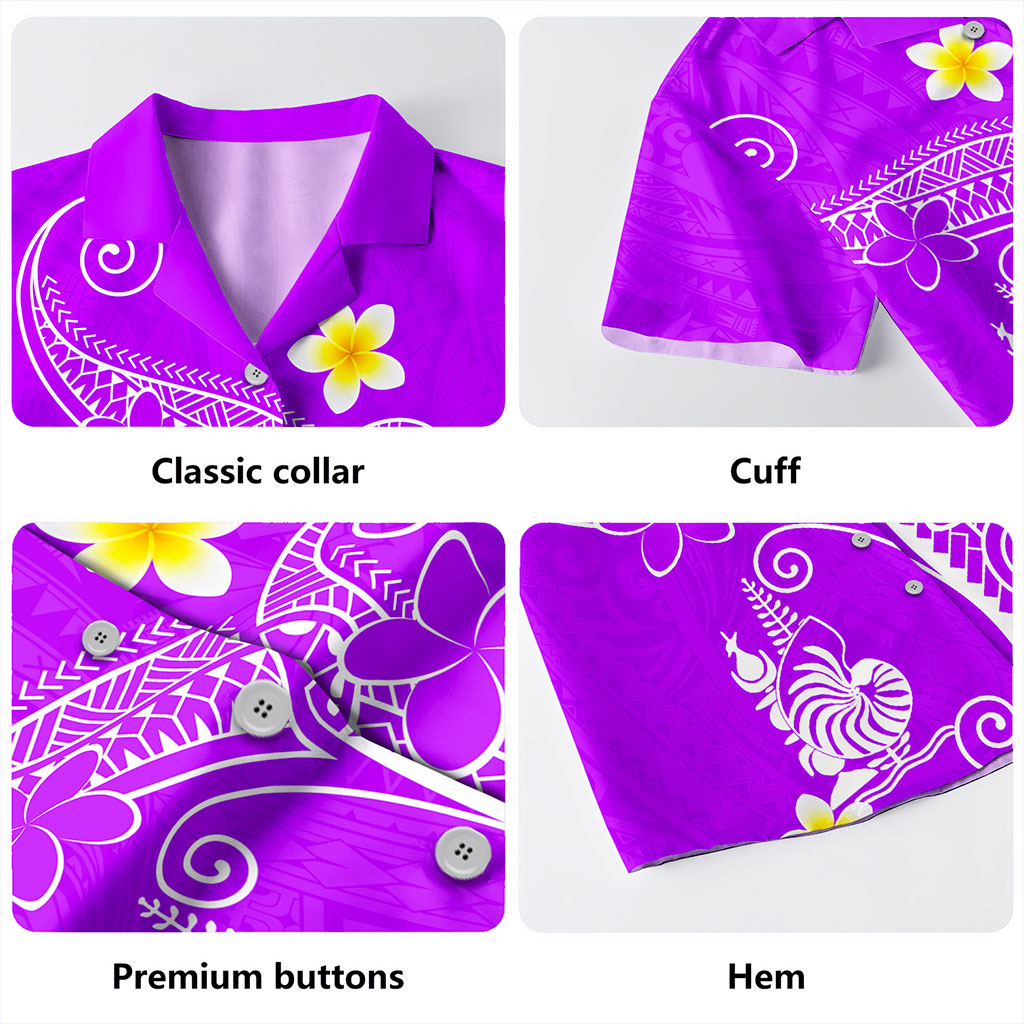 New Caledonia Hawaiian Shirt Polynesia Floral Tribal Ver.1