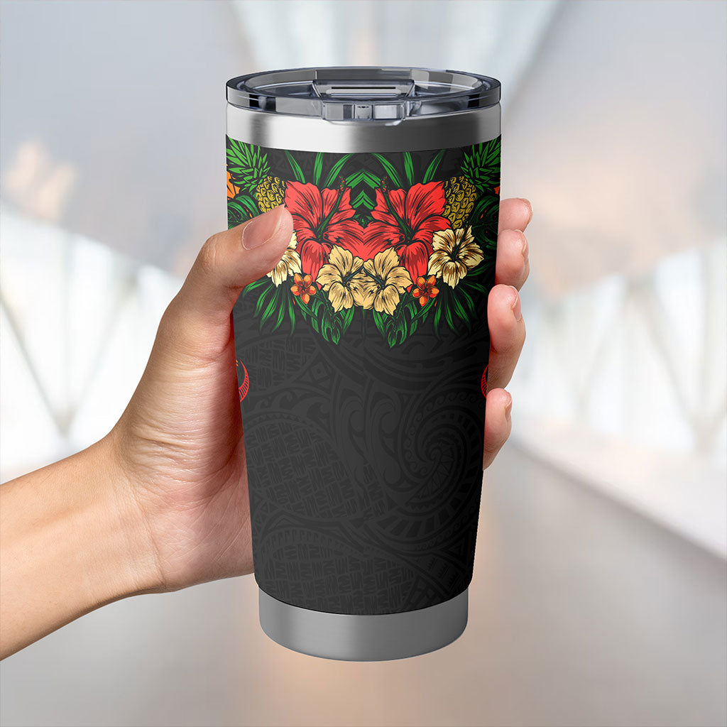 New Caledonia Tumbler Polynesian Tropical Coat Of Arms