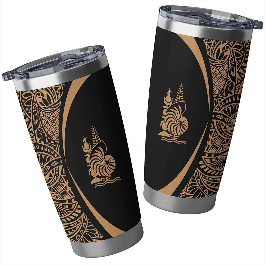 New Caledonia Tumbler Lauhala Circle Style Gold