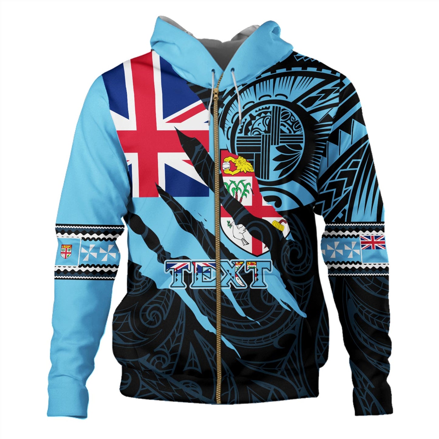 Fiji Hoodie Custom Fiji In My Heart Polynesian Style
