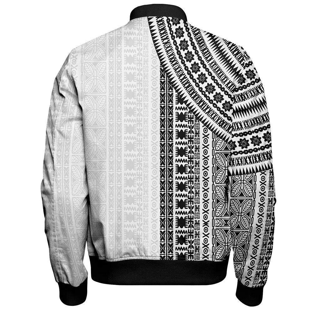 Fiji Bomber Jacket Rugby Tribal Half Style