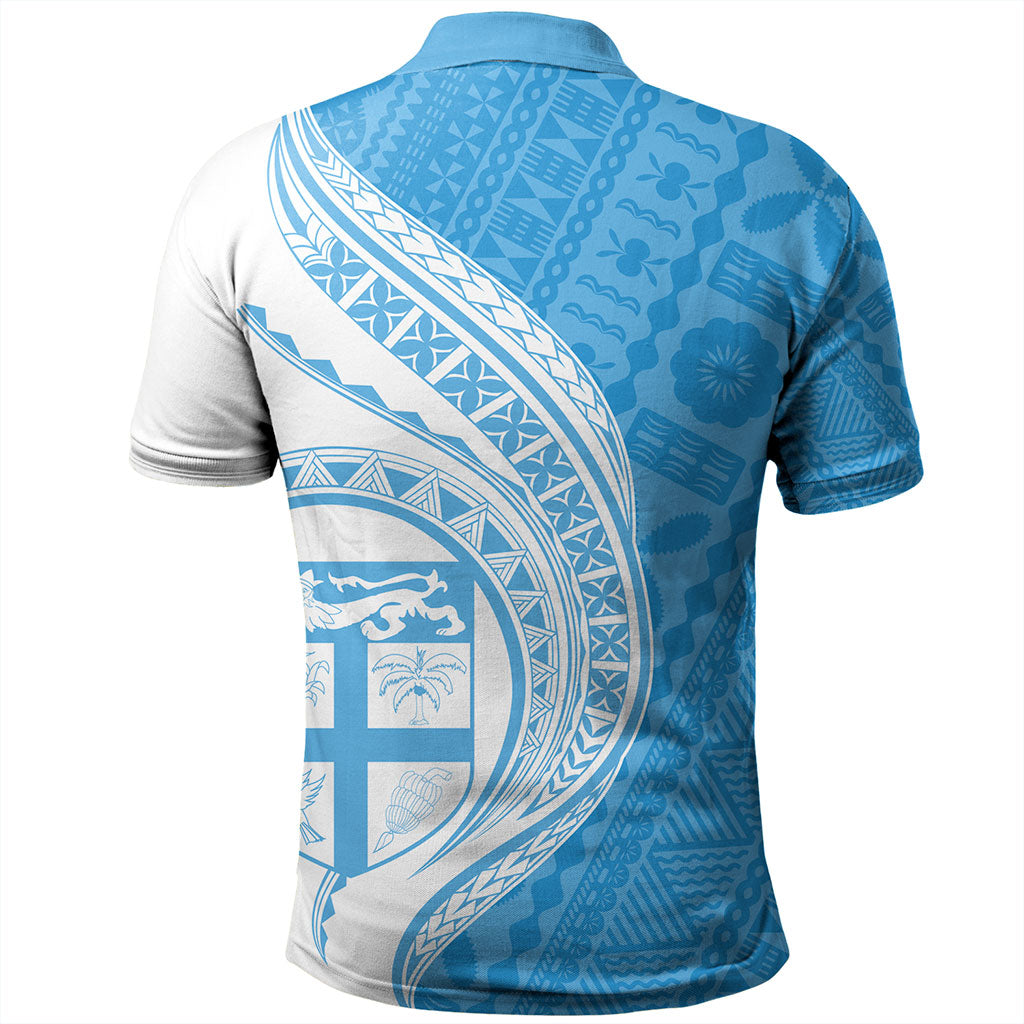 Fiji Polo Shirt Fijian Bula Half Pattern