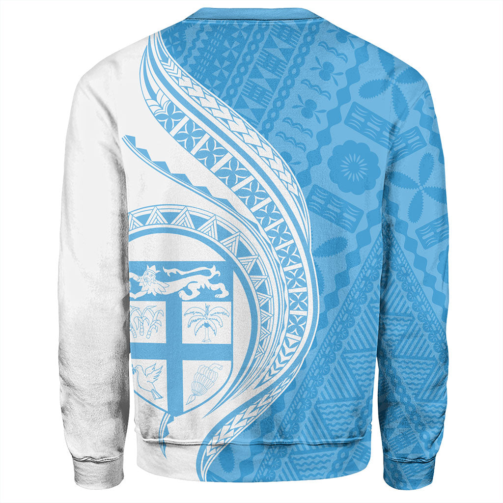 Fiji Sweatshirt Fijian Bula Half Pattern