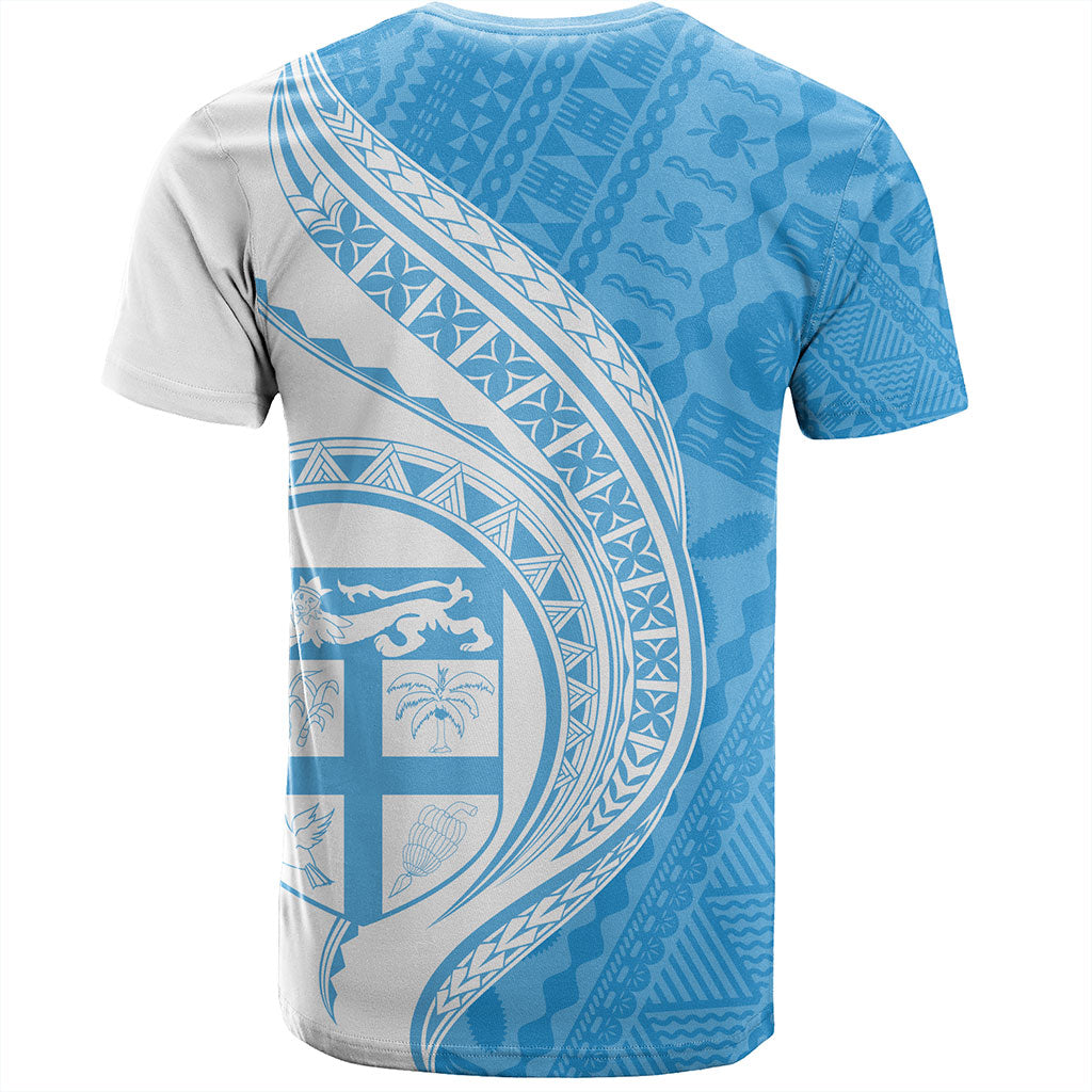 Fiji T-Shirt Fijian Bula Half Pattern