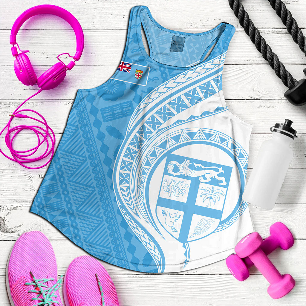 Fiji Women Tank Fijian Bula Half Pattern