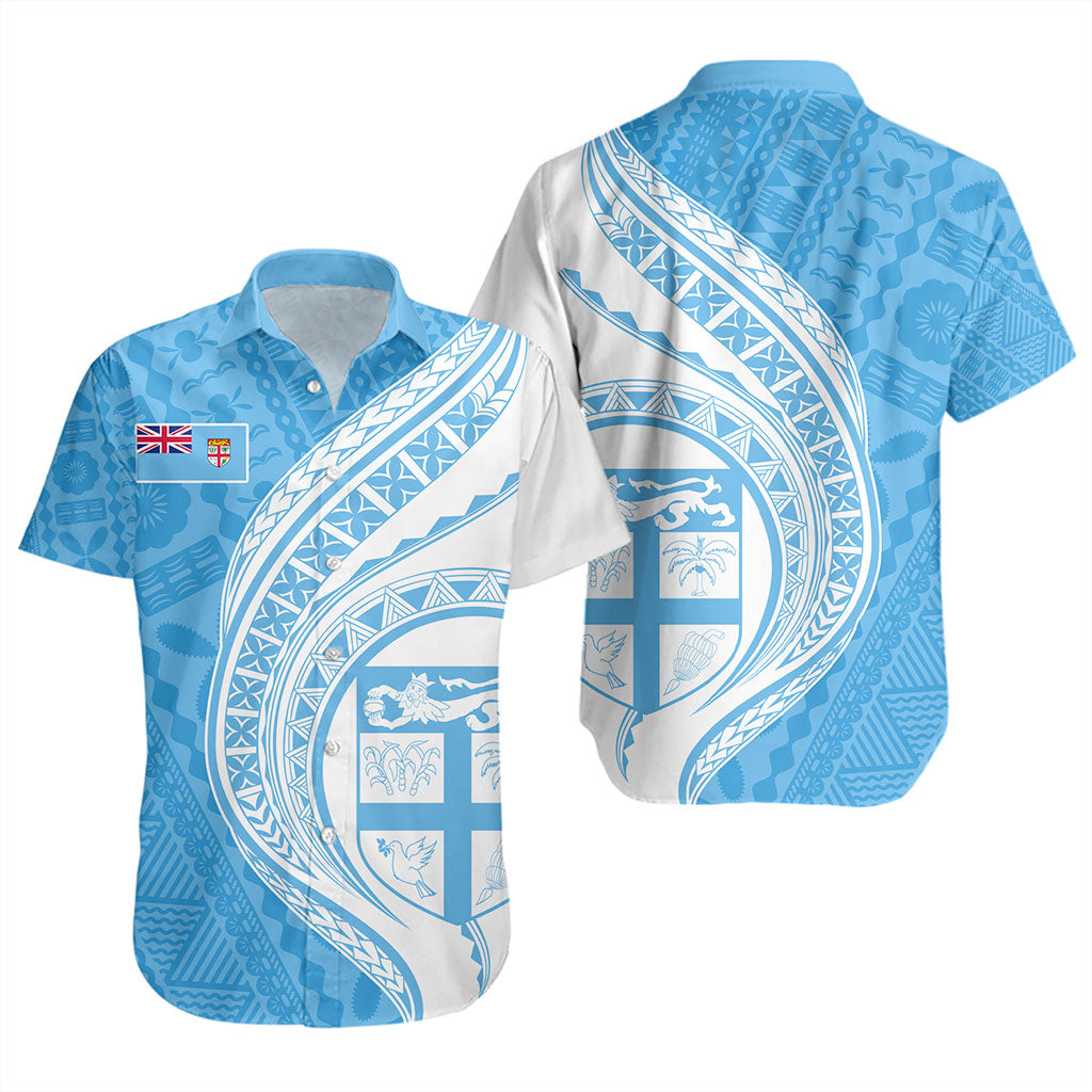 Fiji Short Sleeve Shirt Fijian Bula Half Pattern