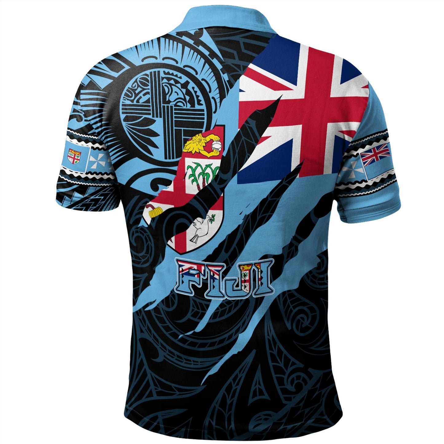 Fiji Polo Shirt Custom Fiji In My Heart Polynesian Style