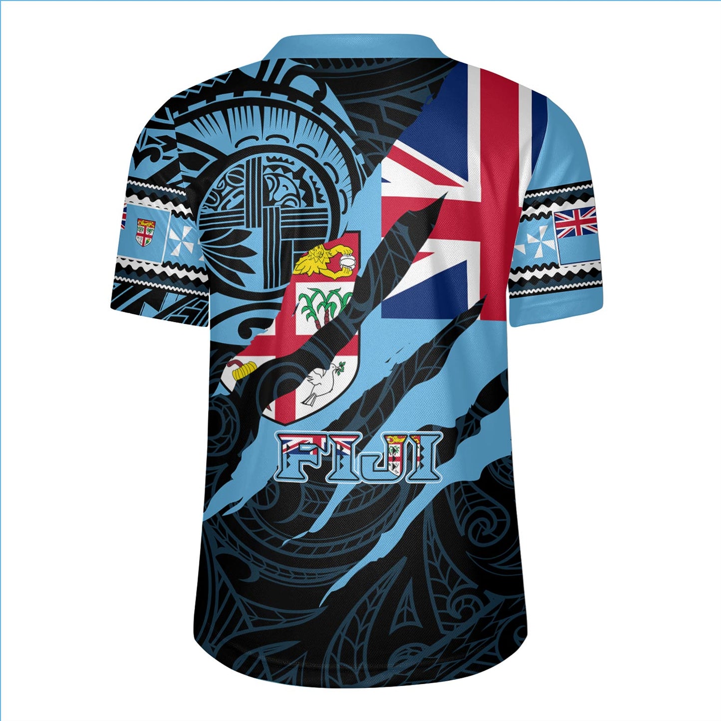 Fiji Rugby Jersey Custom Fiji In My Heart Polynesian Style