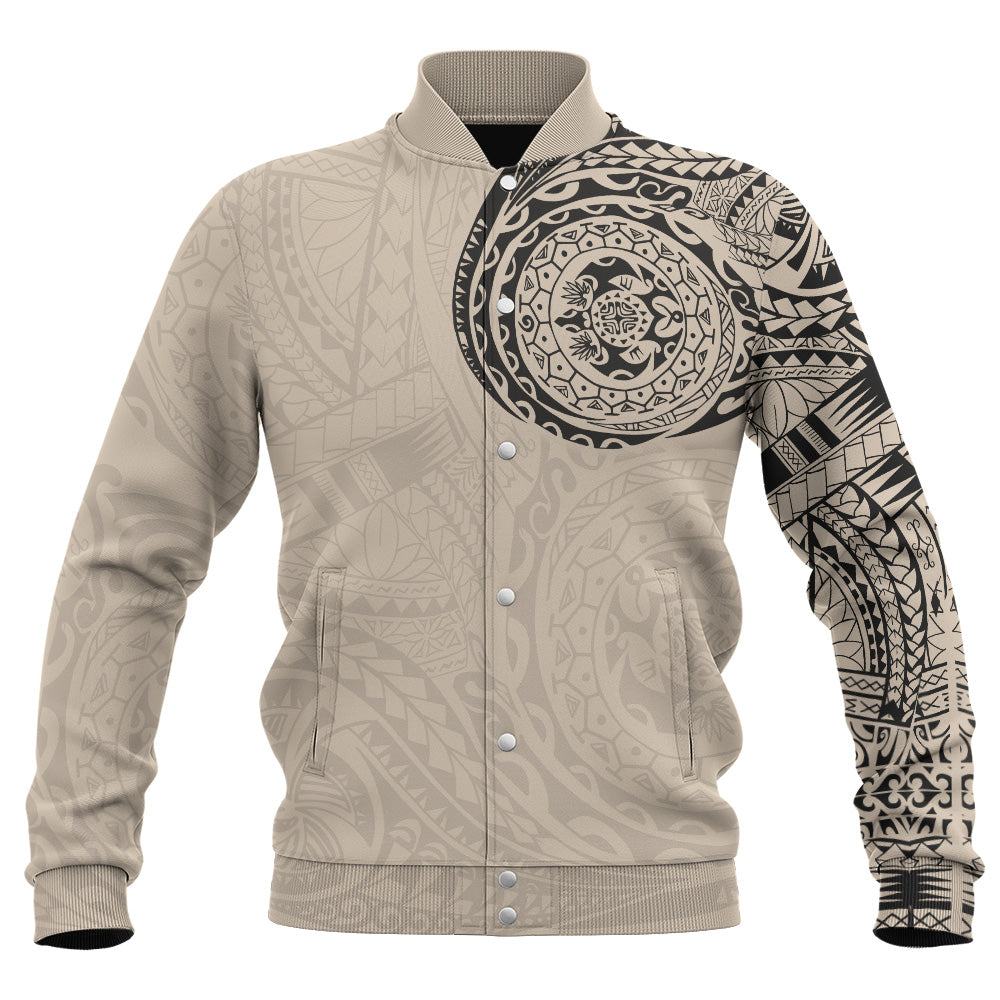 Polynesian Baseball Jacket Polynesian Tattoo Style Version 2.0 Nude
