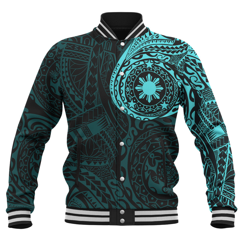 Philippines Filipinos Polynesian Tattoo Style Baseball Jacket