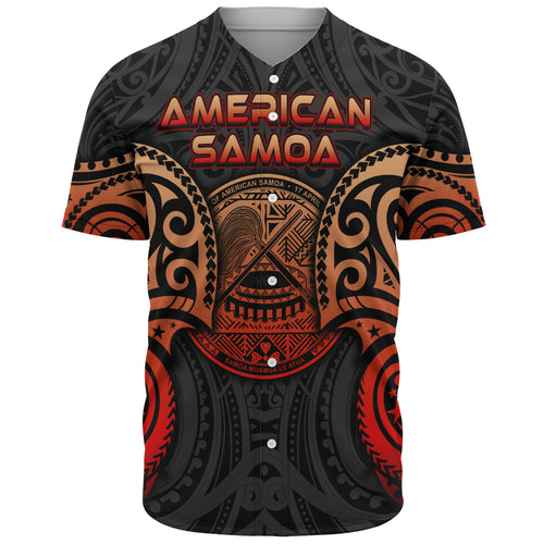 American Samoa Baseball Shirt Custom Personalised Spirit Red Version