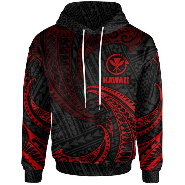 Hawaii Polynesian Hoodie - Gold Tribal Wave