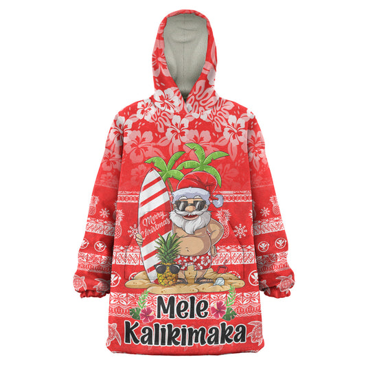 Hawaii Snug Hoodie Mele Kalikimaka Merry Christmas Tree Pineapple Tropical