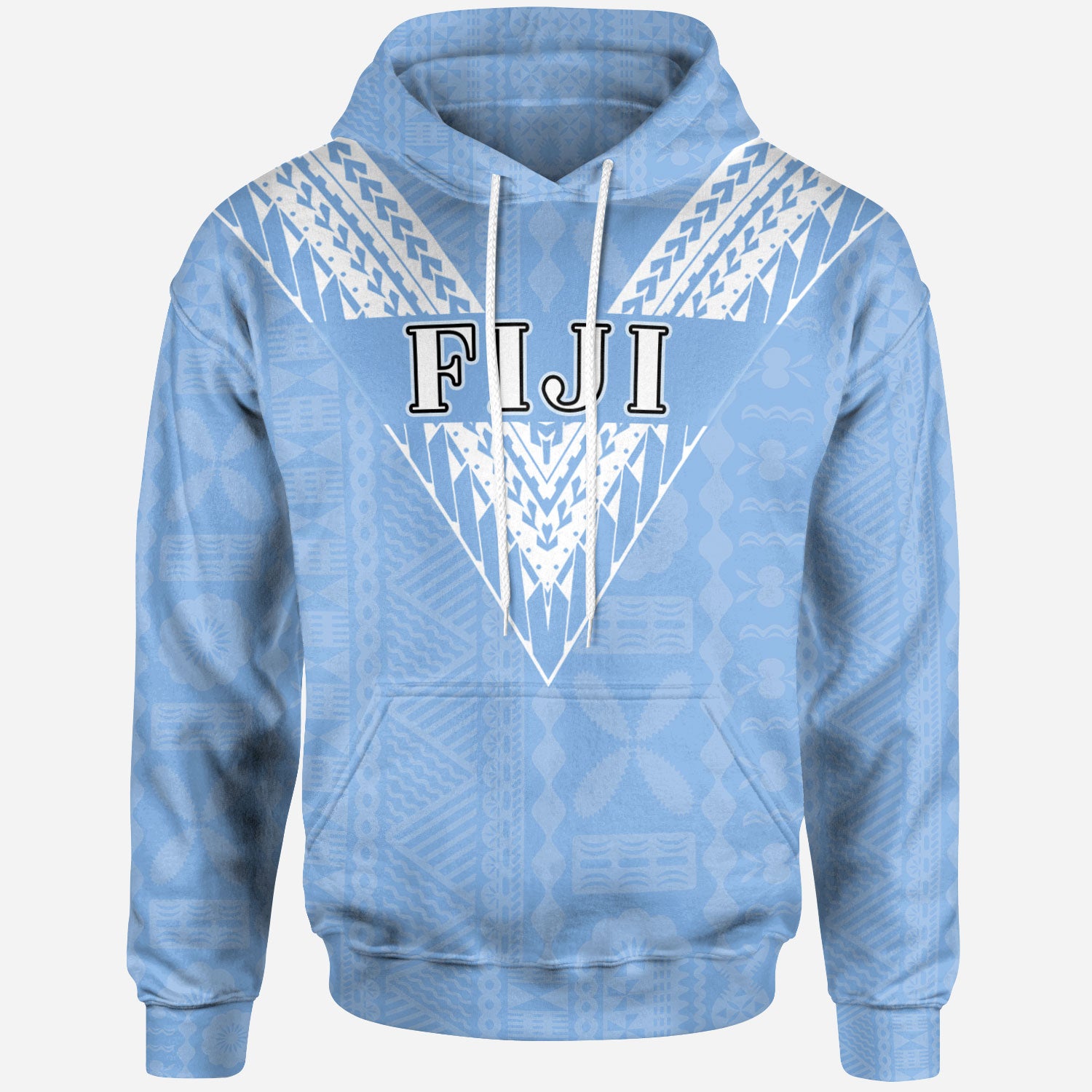 Fiji All Over Hoodie - Flag Color Sailor Style