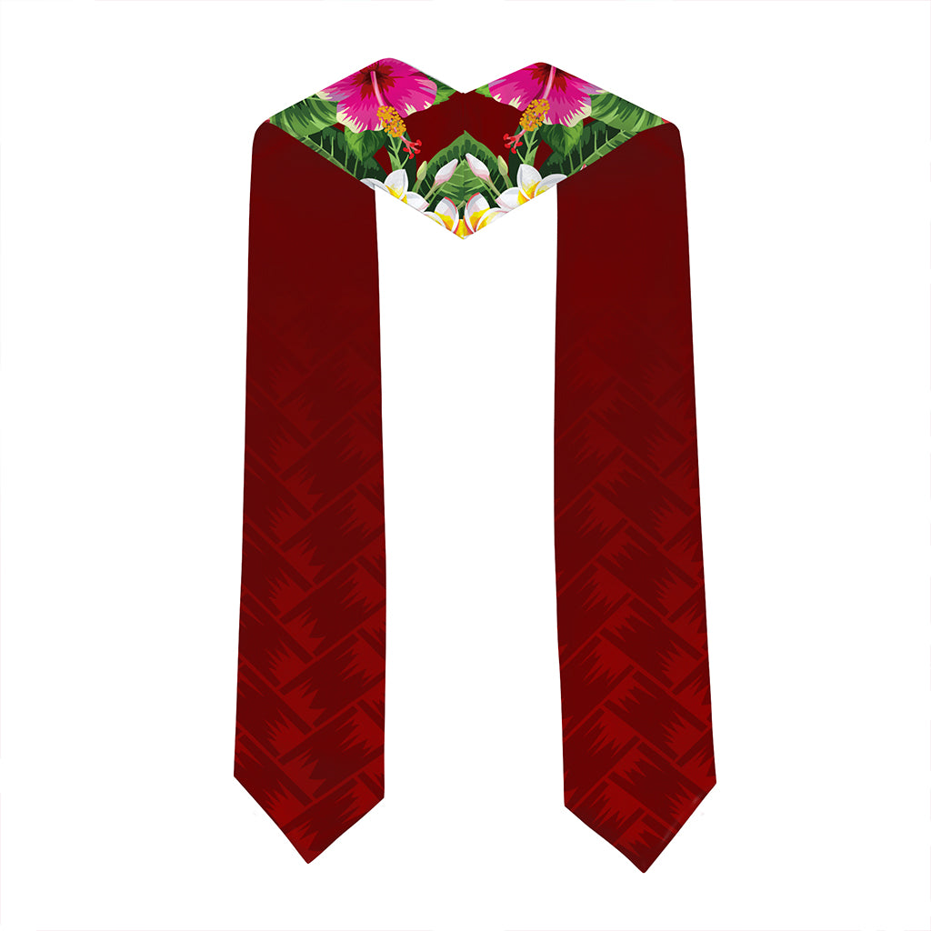 Hawaii Graduation Stole Custom Farrington High School Class 2026 Tropical Hibiscus Island Style