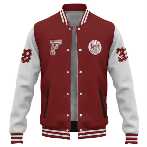 Hawaii Baseball Jacket Farrington High School Polynesian Letters Style